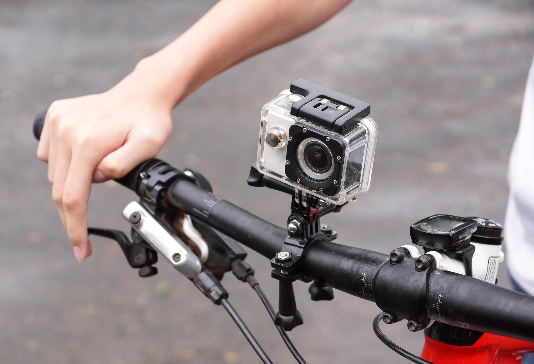 action cam an fahrrad lenker